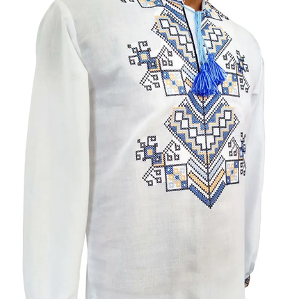 Modern men's embroidered shirt