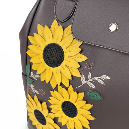 Sunflower Applique Laptop Backpack – Fits up to 14 Laptop