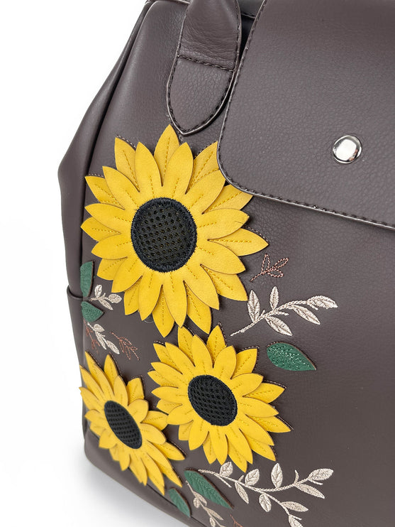 Sunflower Applique Laptop Backpack – Fits up to 14 Laptop