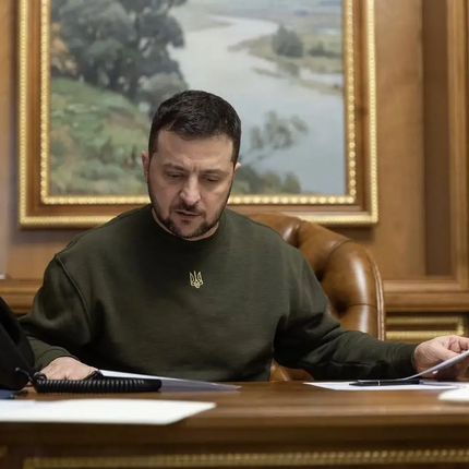 Sweatshirt with embroidered coat of arms of Ukraine like Zelensky’s
