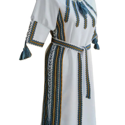 Traditional summer Ukrainian embroidered dress