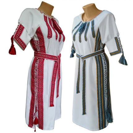 Ukrainian embroidered dress