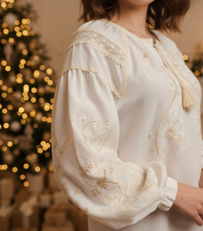 Ukrainian Blouse with Embroidery
