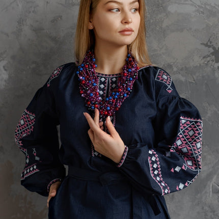 Ukrainian Designer Embroidered Dress