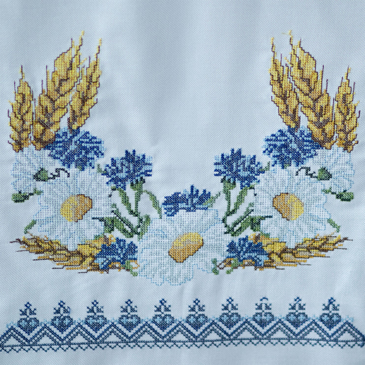 Ukrainian Embroidered Bread Rushnyk | Traditional Korovai Towel