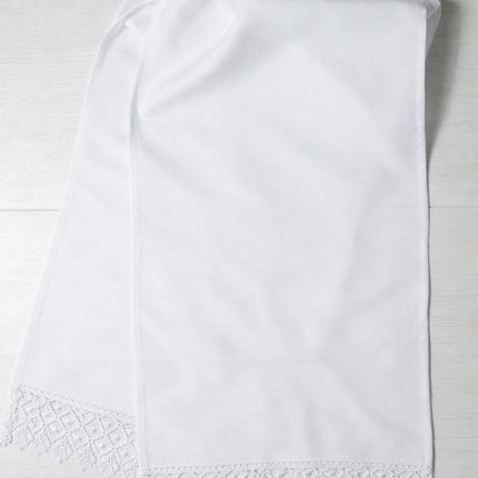 Ukrainian Rushnyk Embroidery Towel Blank with Lace – Pack of 10