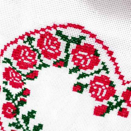 Ukrainian Wedding Rushnyk – Handmade Cross Stitch Embroidery