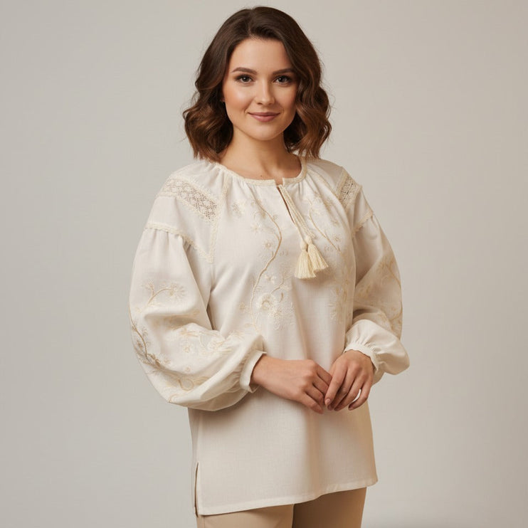 Ukrainian Blouse with Embroidery
