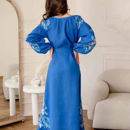 Ukrainian embroidered women's dress