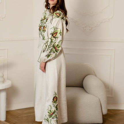 Ukrainian embroidered women's dress