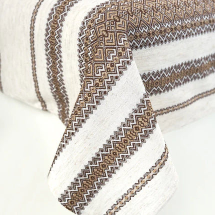 Ukrainian linen tablecloth with folk pattern and 6 napkins