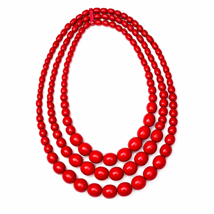 Ukrainian national wooden jewelry