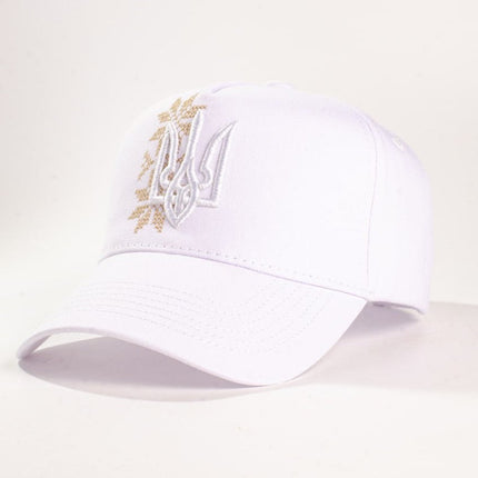 Ukrainian baseball cap with embroidered tryzub