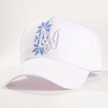 Ukrainian baseball cap with embroidered tryzub