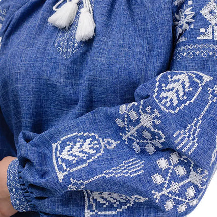 Ukrainian dress with embroidery