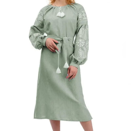 Ukrainian dress with embroidery