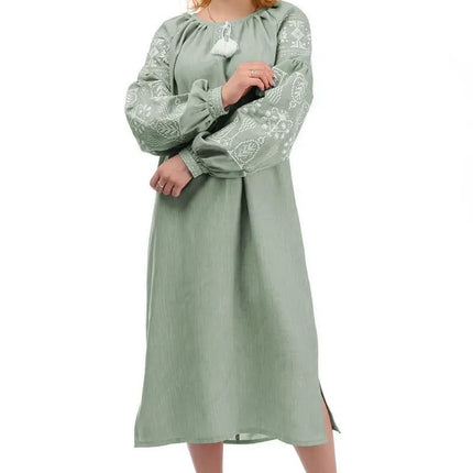 Ukrainian dress with embroidery