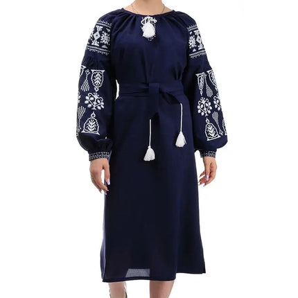 Ukrainian dress with embroidery