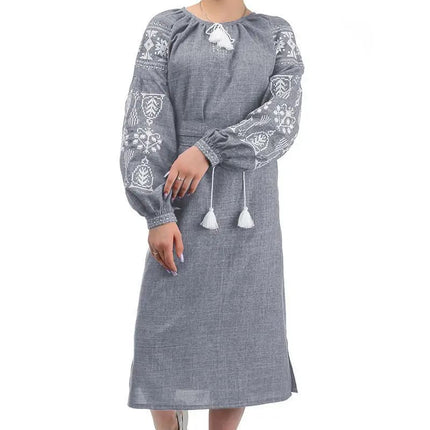 Ukrainian dress with embroidery