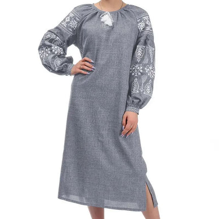 Ukrainian dress with embroidery