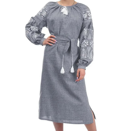 Ukrainian dress with embroidery