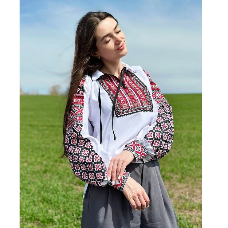 Ukrainian embroidered blouse