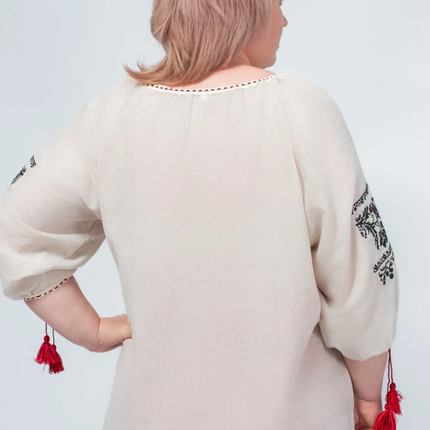 Ukrainian embroidered linen shirt