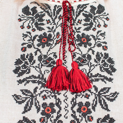 Ukrainian embroidered linen shirt