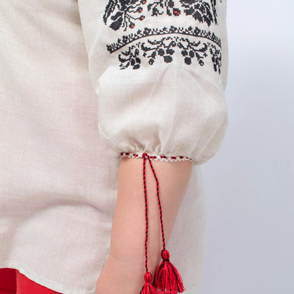 Ukrainian embroidered linen shirt