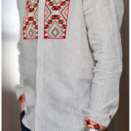 Ukrainian linen vyshyvanka for men