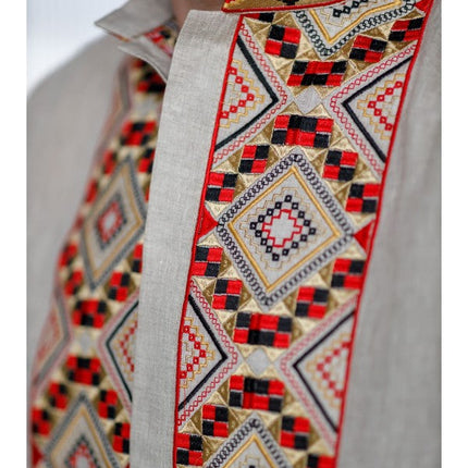 Ukrainian linen vyshyvanka for men