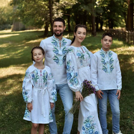Ukrainian dress with floral embroidery