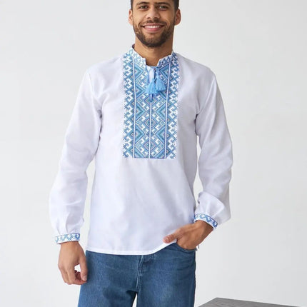 Vyshyvanka men ukrainian traditional clothes