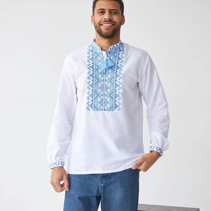 Vyshyvanka men ukrainian traditional clothes
