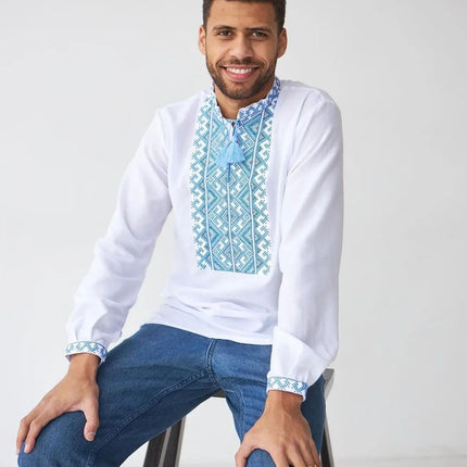 Vyshyvanka men ukrainian traditional clothes