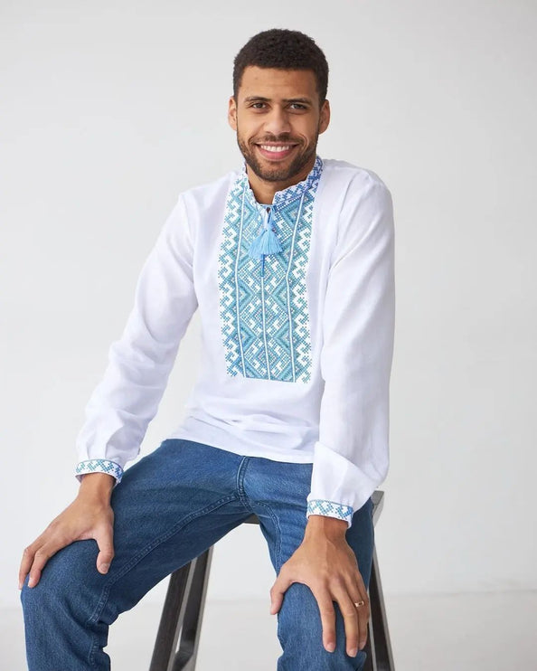 Vyshyvanka men ukrainian traditional clothes