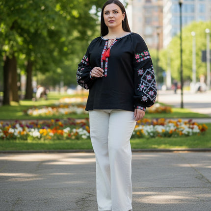 Women's embroidered shirt Unconquered