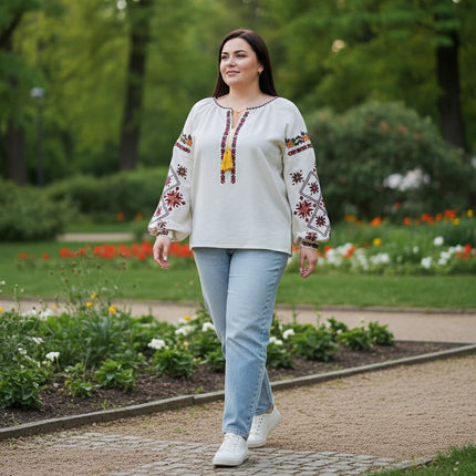 Women's embroidered shirt Unconquered