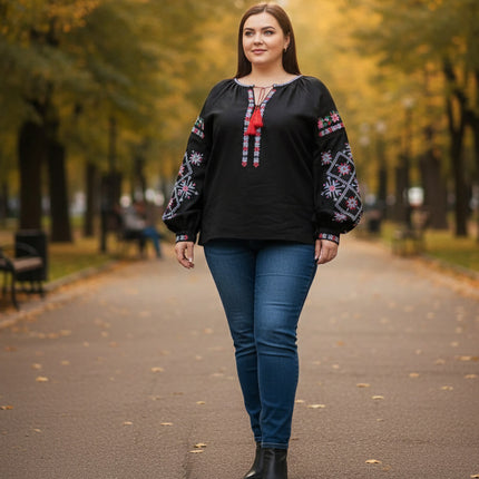 Women's embroidered shirt Unconquered