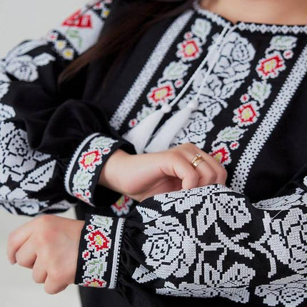 Women's Linen Vyshyvanka with Floral Embroidery