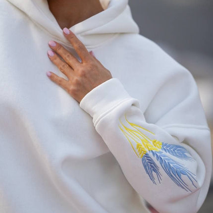 Women’s Ukrainian Tracksuit with Embroidered Wheat Ears