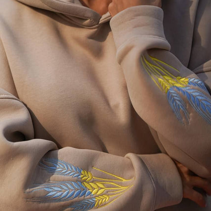 Women’s Ukrainian Tracksuit with Embroidered Wheat Ears