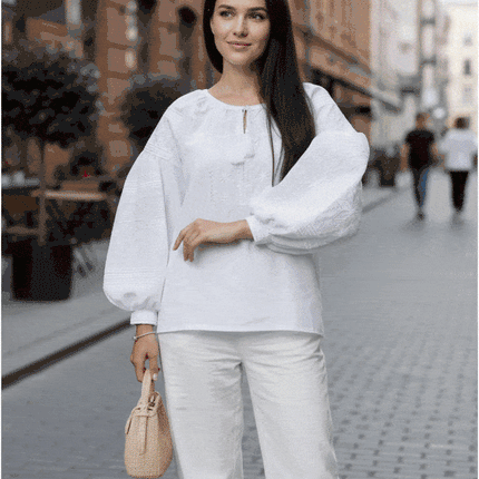 Women’s Ukrainian Vyshyvanka Blouse Zirka