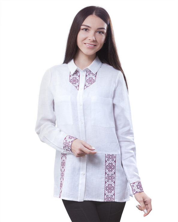 Women's blouse in Ukrainian style with embroidery