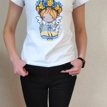 Women embroidered t-shirt
