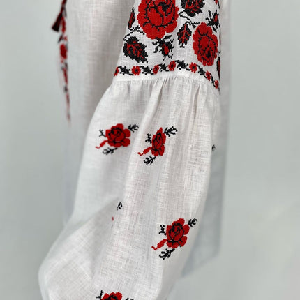 Women's vyshyvanka with roses