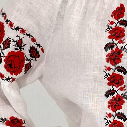 Women's vyshyvanka with roses