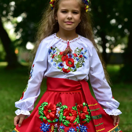 Ukrainian costume for a girl