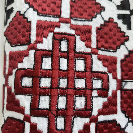 Ukrainian Embroidered White Maxi Dress for Women