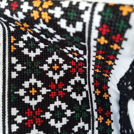 Ukrainian Vyshyvanka Embroidered Blouse for Women – Traditional Folk Shirt, White Cotton or Natural Linen Ukrainian Embroidery